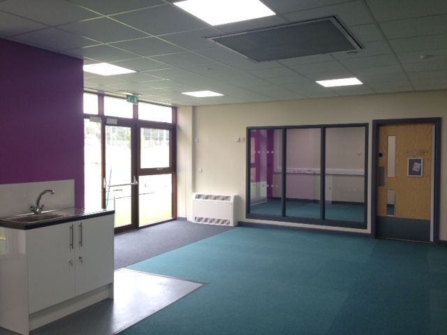 One of the rebuilt classrooms